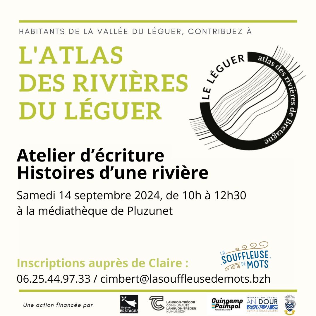 Atelier d’écriture le 14 septembre à Pluzunet